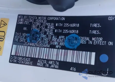 2016 Lexus Nx 200T z USA, uszkodzony, nr VIN JTJYARBZ5G2034494